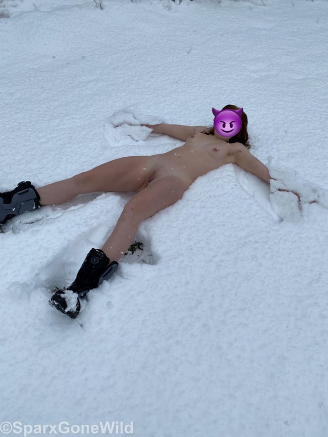 Naked snow angels